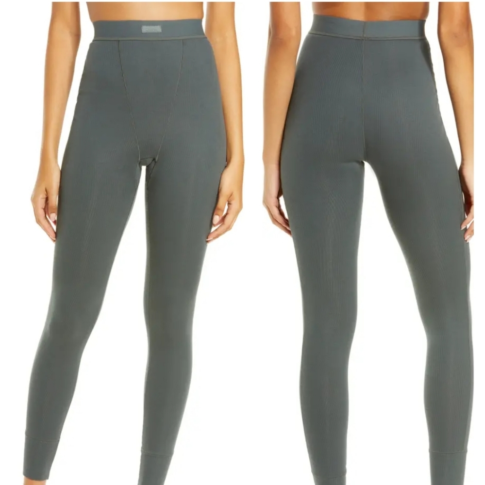 Skims cotton rib legging deep sea medium